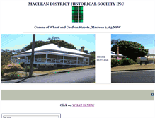Tablet Screenshot of macleanhistory.org.au